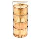 Golden Brass 4 Tier Lunch Carrier Tiffin Box