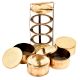 Golden Brass 4 Tier Lunch Carrier Tiffin Box
