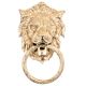 Handmade Silver Lion Head Ring Door Knocker
