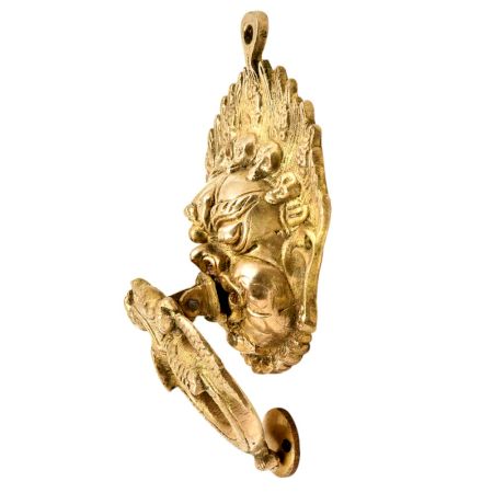 Brass Shiva Mahakal Door Knocker Wall Decor Hanging