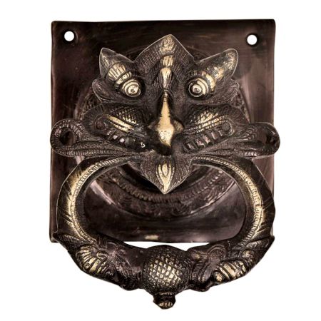 Handcrafted Heavy Demon Faced Brass Door knocker