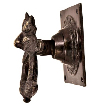 Handcrafted Heavy Demon Faced Brass Door knocker