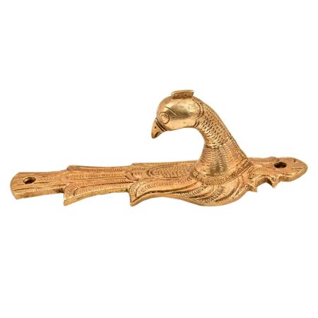 Hand Casted Exqiuiste Brass Peacock Door Handle