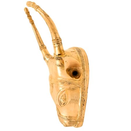 Hand made Indian Brass Cow Head Nandi Mask
