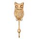 Brass Owl Metal Coat Key Towel Hook Hanger