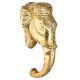 Golden Brass Wall Hanging Ganpati Idol