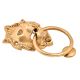 Brass Lion Head Door Knocker With A large Brass Ring Gripped In Its Mouth