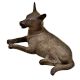 Handmade Sitting Heavy Brass Dog Home And Office Dcoration Statue