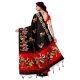 Black Kathak  Women's Khadi Silk Printed Saree With Blouse Piece