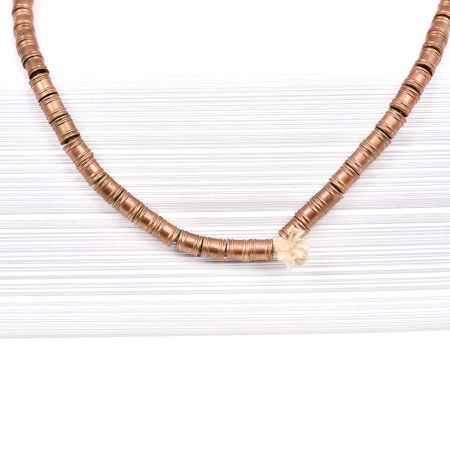Fashion Jewelry Drum Beads Gold Plated Brass Chain for Women And Girls (12 in Pack)