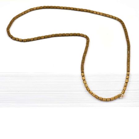 Fashion Jewelry Round Beads Gold Plated Brass Chain for Women And Girls (12 in Pack)