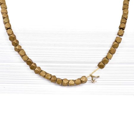 Fashion Jewelry Gold Plated Natural Rondelle Shaped Beads For Women And Girls (12 in Pack)