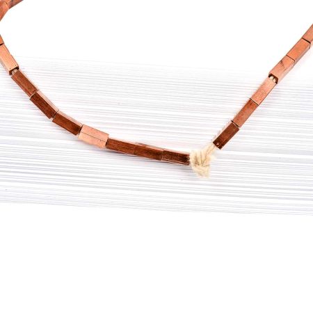 Loose Copper Rectangular Metal Alloy Spacer Beads For Jewelry making (12 in Pack)