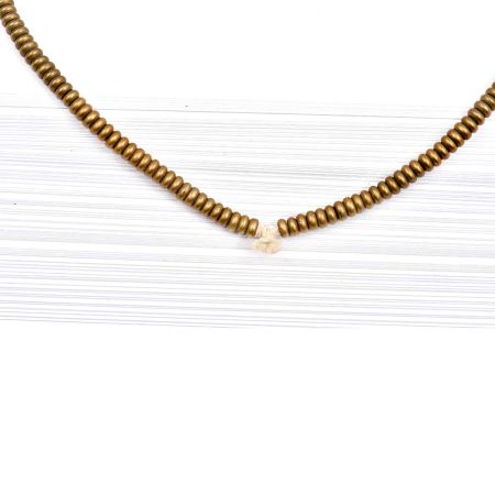 Loose Handmade Brass Heishi Spacer Beads For Jewelry making (36 in Pack)