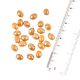 Golden Mustard  Faceted Barrel Shape Loose Glass Jewelry Beads (12 in Pack)