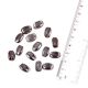 Metallic Grey Barrel Shape Loose Jewelry Making Beads (12 in Pack)