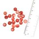 Hand made Orange Red Striped Loose Glass Jewelry Beads (12 in Pack)