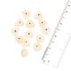 Peach Triangle Shape Opaque Loose Glass Beads For Making Jewelry (12 in Pack)