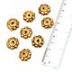 Handmade Golden Flower Spacer Aluminum Metal  Loose JewelryÂ Beads (12 in Pack)