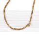 Fashion Jewelry Round Beads Gold Plated Brass Chain for Women And Girls (24 in Pack)