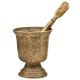 Indian Kitchen Brass Hamam Dasta (Mortar and Pestle)
