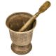 Indian Kitchen Brass Hamam Dasta (Mortar and Pestle)