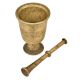 Brass Mortar And Pestle Kitchenware Spice Grinding Bowl