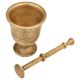 Brass Mortar And Pestle Apothecary Pharmacy spice grinder