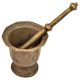 Brass Mortar and Pestle or Hama Dasta Set Spice Mixer For Kitchen