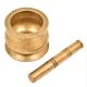 Mortar Pestle Brass Grind Food Crusher