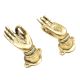 Brass Buddha Hand Meditation Pose Door Handles In Pair