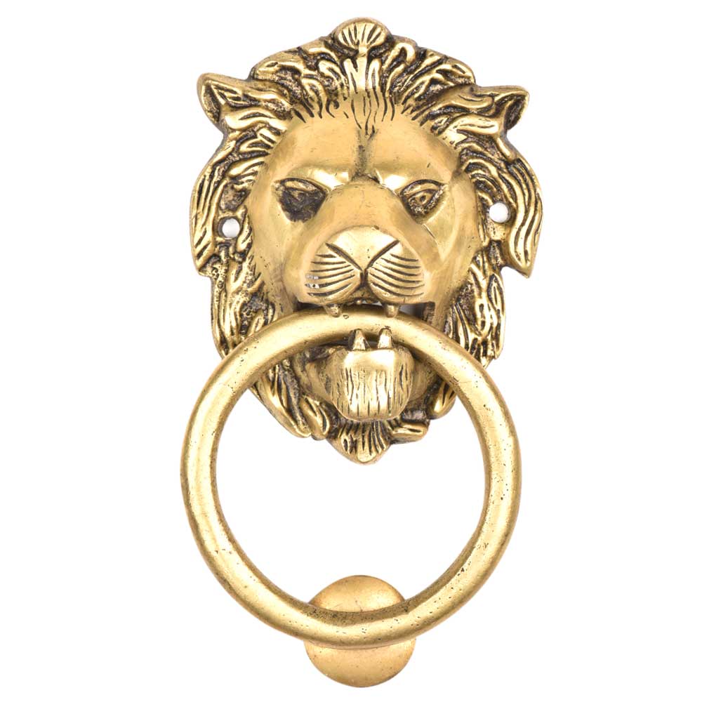 Bronze Lion Head Door Knocker