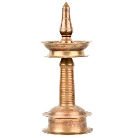 Handmade Kerala VilakkuÂ Brass Ceremonial Oil lamp