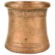 Copper Ganga Jamuna Round Panchamrit Pot