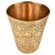 Handcrafted Mughal Style Floral Inlay Engraved Brass Glass