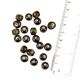 Black Glass Pearl Round Spacer Loose Beads DIY Jewelry Making Wholesale (12 in Pack)