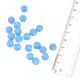 Sky Blue Handmade Faceted Loose Glass Jewelry Making  Colorful Seeds (12 in Pack)