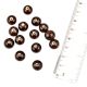 Mahogany Hand made Red Round Ball Shape Loose Glass Jewelry Making Seeds (12 in Pack)