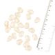 White Transparent Faceted Teardrop Egg Shaped Loose Glass Jewelry Making Seeds (12 in Pack)