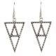 92.5 Sterling Silver Handmade Delicate Triangle Earring