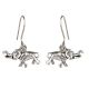 92.5 Sterling Silver Earrings Elephant With Trunk Up Hook Silver Earring Online