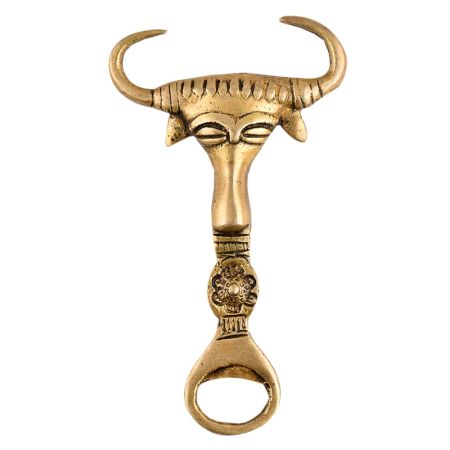 Ox Face Brass Bottle Opener