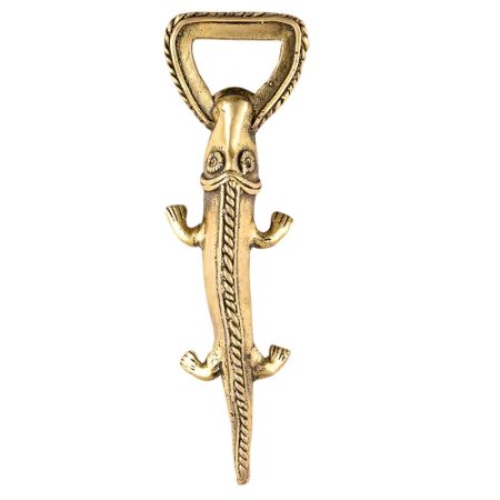 Crocodile Design Brass Bottle Opener