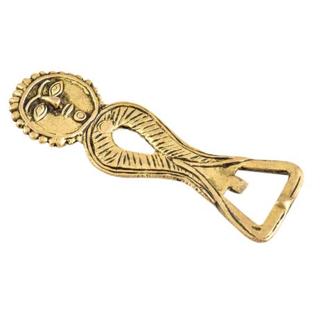 Brass Sun God Bottle Opener