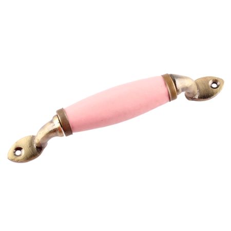 Pink Small Ceramic Antique Door Handles