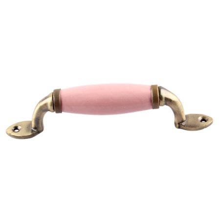 Pink Small Ceramic Antique Door Handles