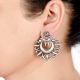 92.5 Sterling Silver Peacock Shaped Chandbalis Earrings Online