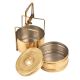 India Old  Brass Tiffin lunch Box With 2 Compartment