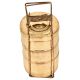Brass Indian Three Tier Tiffin Box