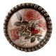 Amour Rose Inside Carte Postale Round Iron Glass Knobs